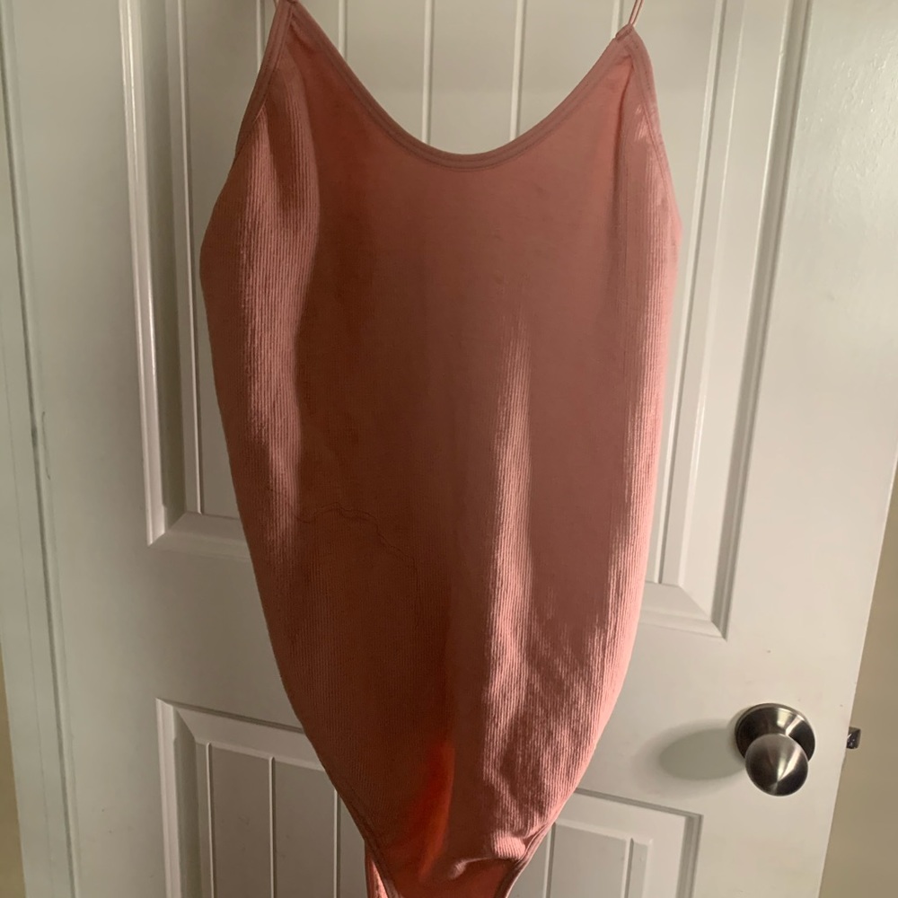 Bubble gum Pink body suit